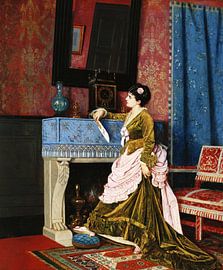Auguste Toulmouche,A momentary reflection