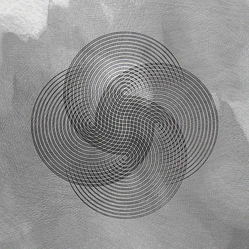 Regenboog Bloem Abstract