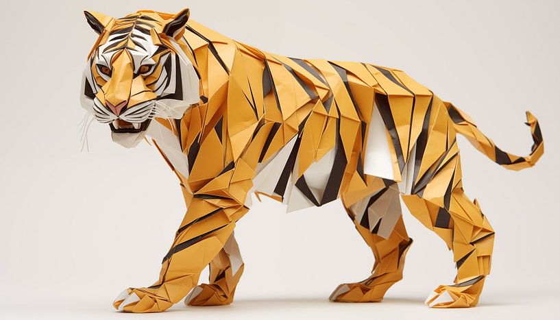 Origami tijger panorama van TheXclusive Art