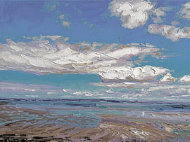 Wolkenmasse bei Ebbe.