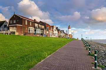 Dorpsgezicht op Urk van Evert Jan Luchies