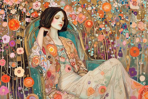 Prairie fleurie sereine