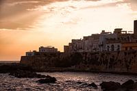 Zonsondergang in Gallipoli, Italië