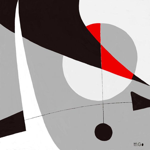 Modern. Abstract. Sunset van Martin Groenhout