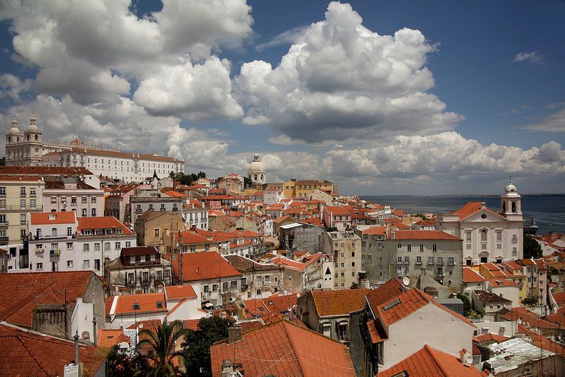 Alfama of Lisbon, Portugal by Peter Schickert