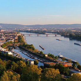 Aerial panorama of the city of Mainz on the Rhine by menard.design - (Luftbilder Onlineshop)