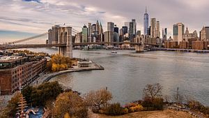 New York  Blick von der Manhattan Bridge