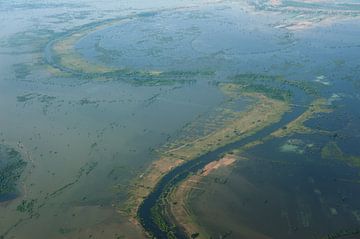 Overstromingen Cambodja van Richard Wareham