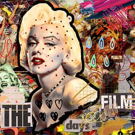 The Film Days, a mixed media project featuring Marilyn Monroe by Arjen Roos