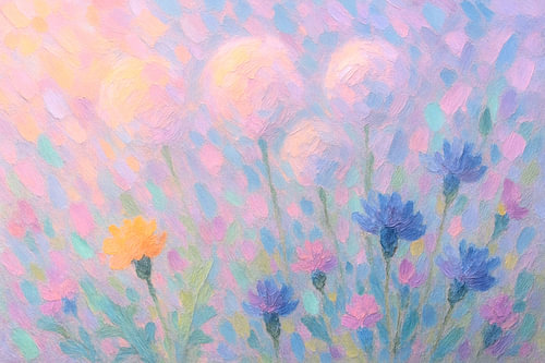 Fleurs aux couleurs pastel sur Claudia Gründler