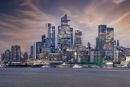 Hudson Yards NYC zonsondergang