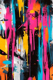 Kleurrijke spatten - Abstracte kunst van Poster Art Shop