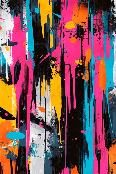 Éclaboussures colorées - art abstrait par Poster Art Shop