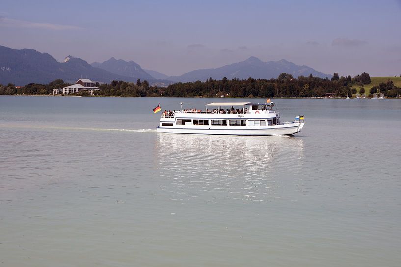 La vue du Forggensee près de Füssen dans l'Allgäu par Karl-Heinz Petersitzke