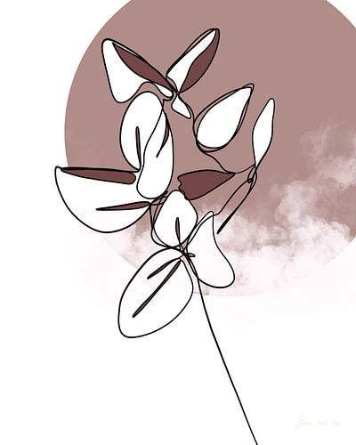 AFTER THE RAIN one-line drawing