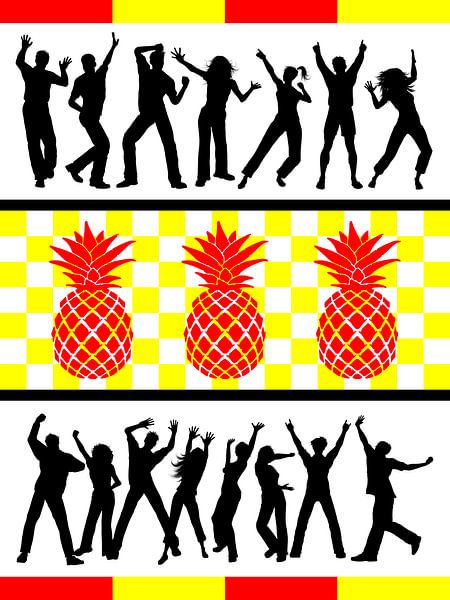 DOES Pop Art Pineapple Party von Doesburg Design