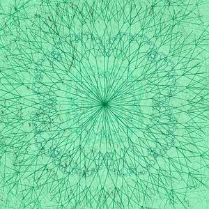 Minimales Mandala, grün