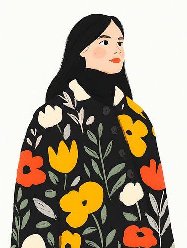 loemen fashion with flair - femme moderne au style graphique