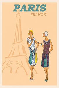 Modeskizze Paris Eiffelturm