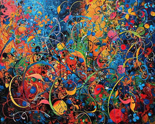 Lebendig Bunt Verwickelt