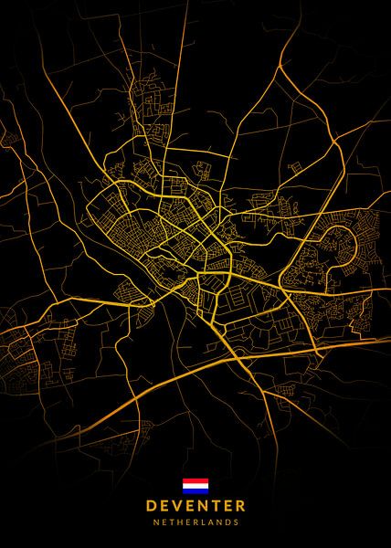 Deventer City Map by Kenda Maruyama