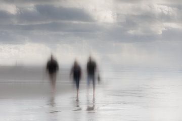 Promenade sur la plage de Texel sur Ingrid Van Damme fotografie