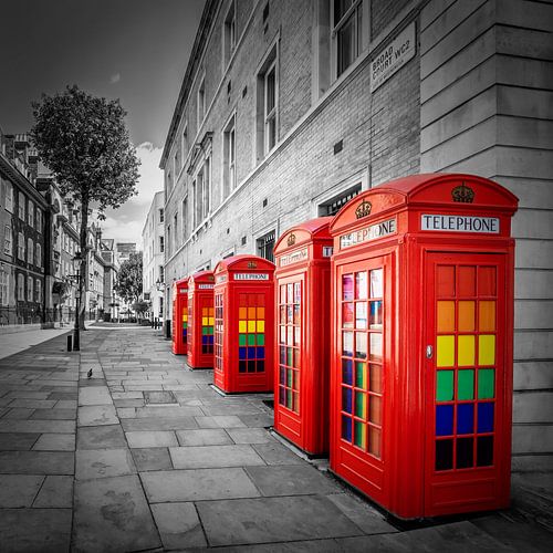 LONDON Pride on the streets in focus - colorkey by Melanie Viola