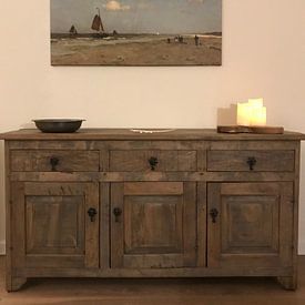 Customer photo: Beach scene, Johannes Hendrik Weissenbruch, on canvas