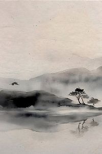 ZEN ART Triptychon (Teil 1): Gelassene japanische Landschaft