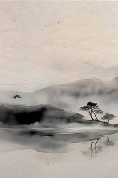 ZEN ART Triptychon (Teil 1): Gelassene japanische Landschaft