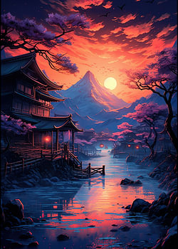 Japanse retro kunst