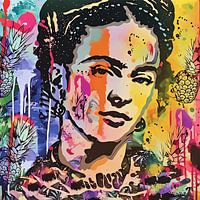 Malerei bunt Frida