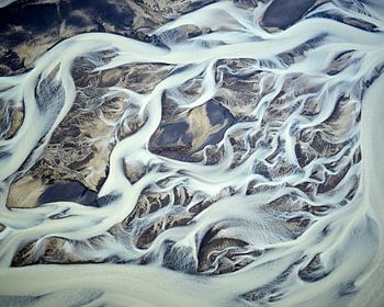 Rivierdelta structuren van IJsland #4