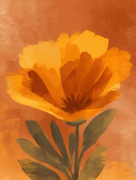 Fleurs d'hellébores dans des tons de terre doux et une atmosphère calme