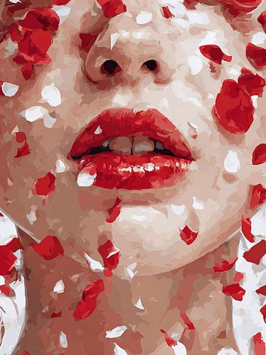 Modernes abstraktes Porträt