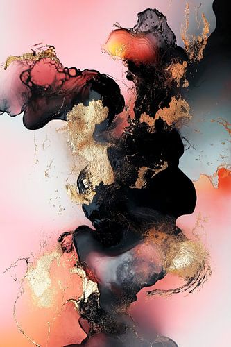 Abstract Alchemy - Obsidian Bloom V