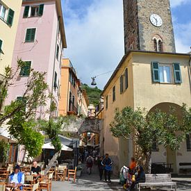 Street scene Monterosso Al Mare Cinque Terre Italy by My Footprints