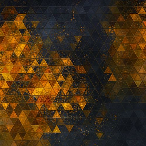 Mozaïek zwart goud #