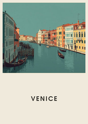 Venice – Mid-Century Travel Poster