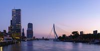 Skyline Rotterdam vanaf de Koninginnebrug van Mark De Rooij thumbnail