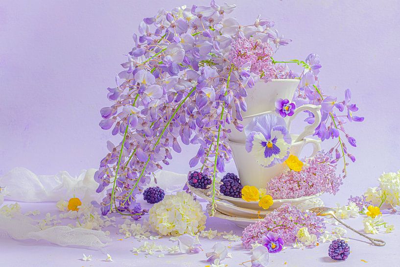 Blue rain by Willy Sengers