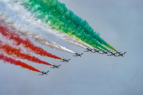 Frecce Tricolori in actie tijdens RIAT 2022.