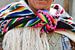 Vrouw met kleurige omslagdoek, Bolivia van Monique Tekstra-van Lochem