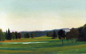 Oberbayerische Landschaft (Landschaft bei Aibling), Georg Schrimpf, 1932