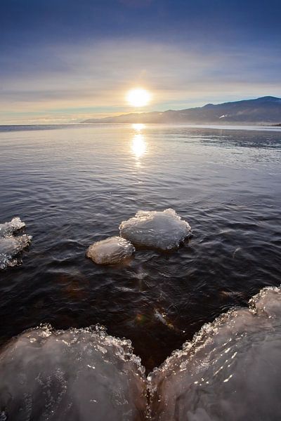 Blue ice off the shores of Baikal by Michael Semenov