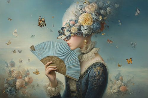 Masque aux fleurs
