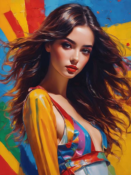 A girl says hello by Jolique Arte