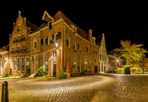 Deventer Bergstraat met sterrenhemel