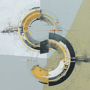 Lobby Kunst | Architectural Golden Loop