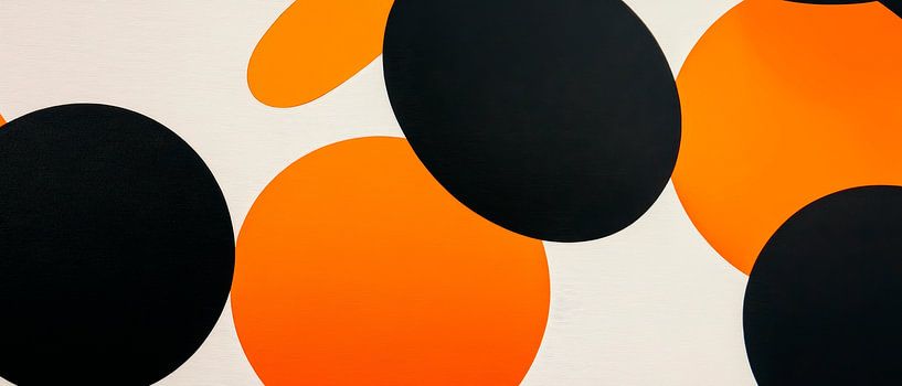 Cercles abstraits colorés par Poster Art Shop